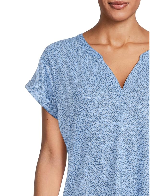 L.L.Bean Streamside Tee Split-Neck Short Sleeve - Image 4