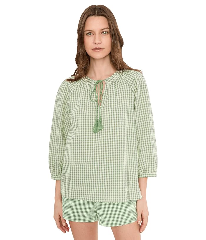 Vince Camuto Tie Neck Peasant Sleeve Blouse