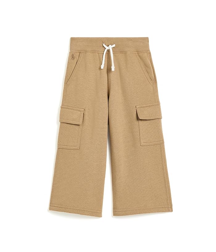Polo Ralph Lauren Kids Fleece Wide-Leg Cargo Sweatpants (Toddler/Little Kid) - Image 4