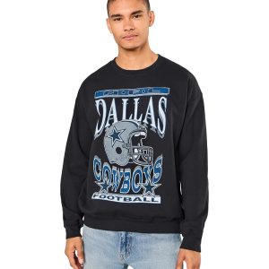 Junk Food Clothing NFL Dallas Cowboys Helmet Crew Fleece