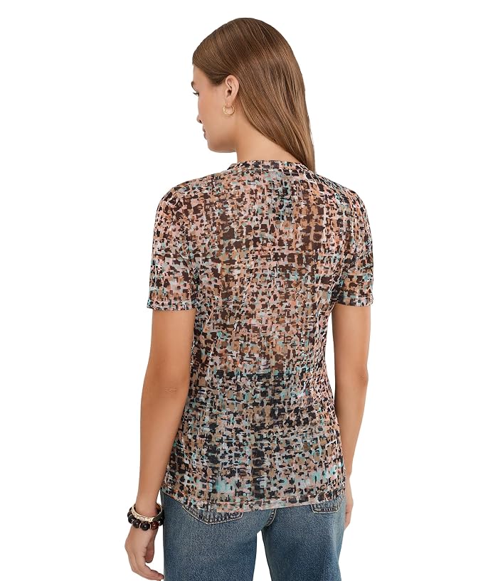 Johnny Was Eleanor Mesh Short Sleeve Tee - Image 4