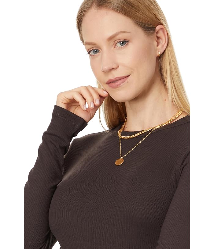 Madewell Modal Rib Long Sleeve Crew Neck - Image 3