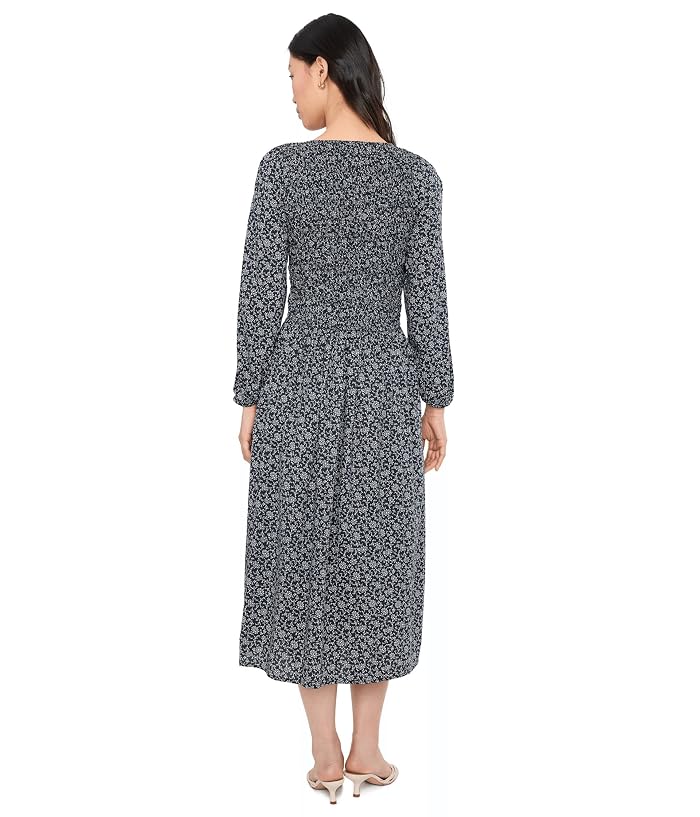 Madewell Smocked V-Neck Midi Dress - Image 4