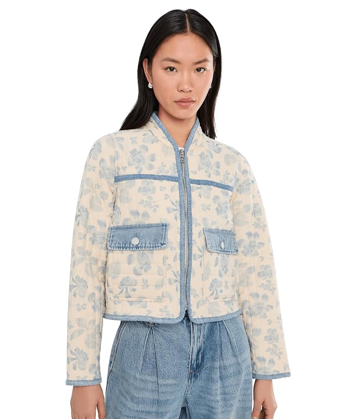 Blank NYC Love Song Floral Quilted Jacket