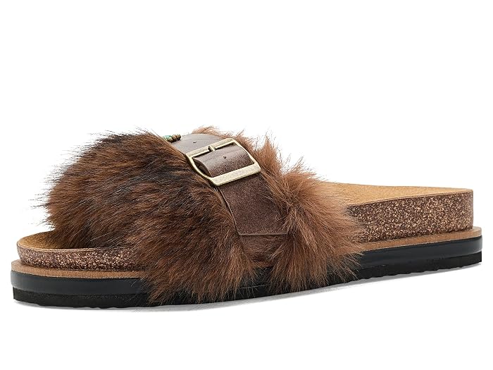 Free People Frankie Faux Fur Slide Sandals