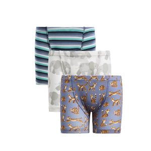 Kickee Pants Kids Print Boxer Briefs Set of 3 (Toddler/Little Kid)