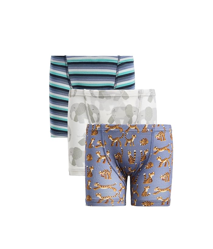 Kickee Pants Kids Print Boxer Briefs Set of 3 (Toddler/Little Kid)