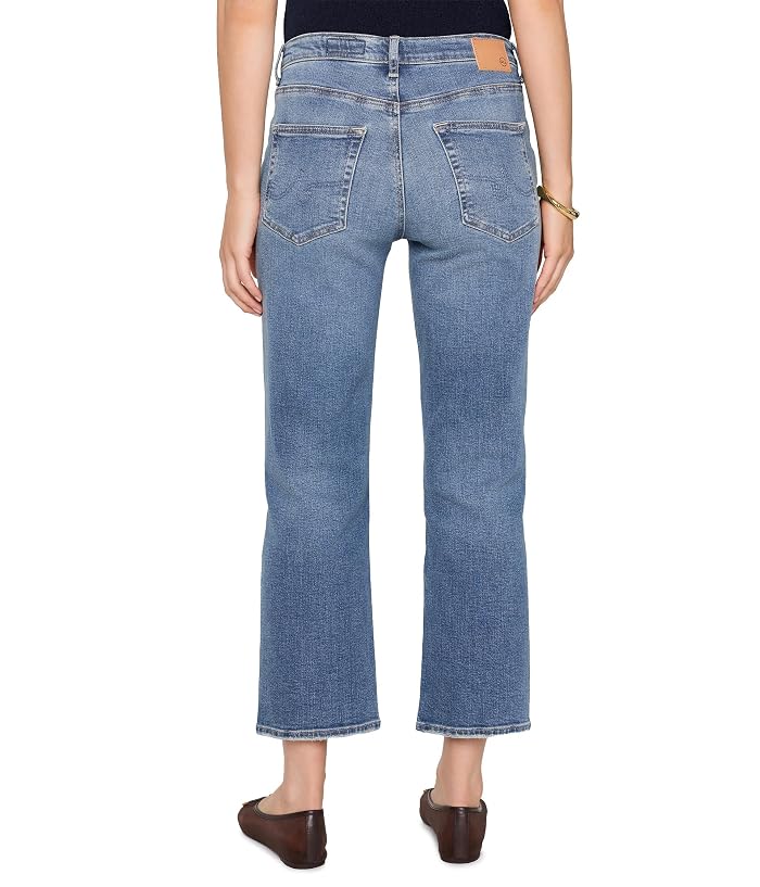 AG Jeans Brinley Mid-Rise Straight Crop in 15 Years Bouquet - Image 4