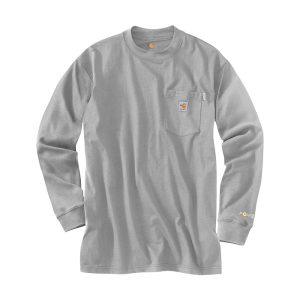 Carhartt Big & Tall Flame-Resistant Force® Cotton Long Sleeve T-Shirt