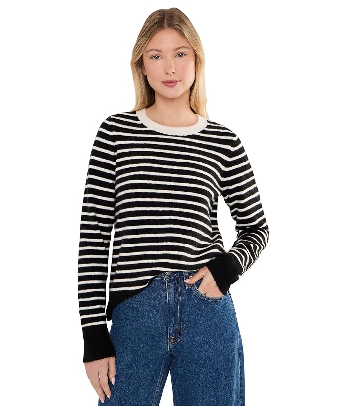 Michael Stars Morgan Crew Neck Long Sleeve Pullover