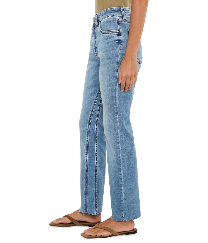 KUT from the Kloth Petite Kelly High-Rise Fab AB Kick Flare Inset Leg in Legend - Image 3