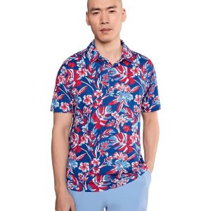 Chubbies Chubbies The Star Spangled Bloom (performance Polo)