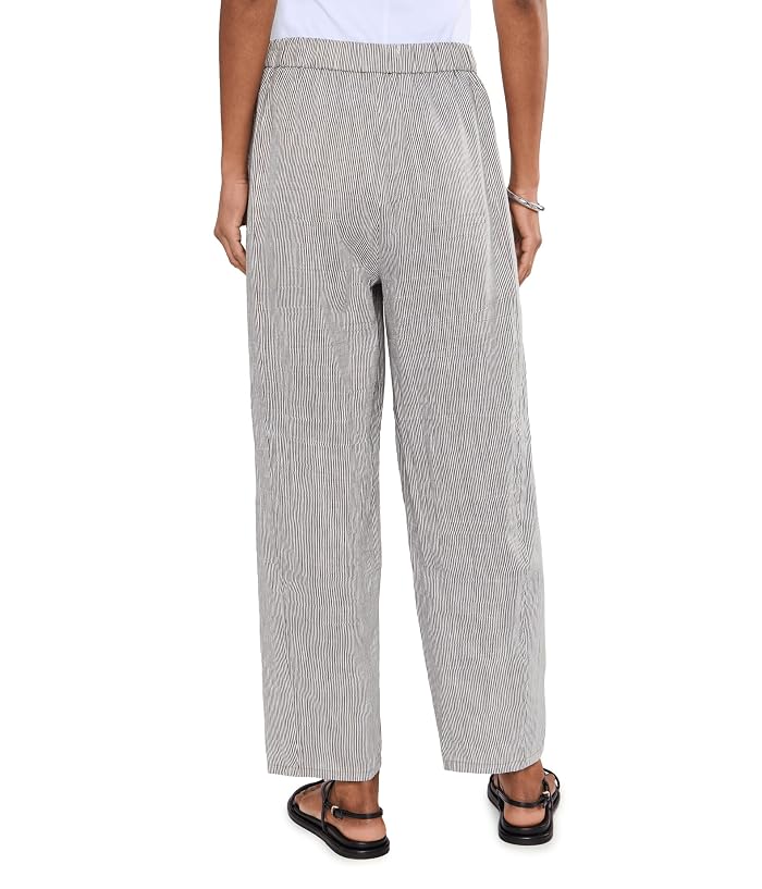 Eileen Fisher Striped Organic Linen Sheen Ankle Lantern Pants - Image 4