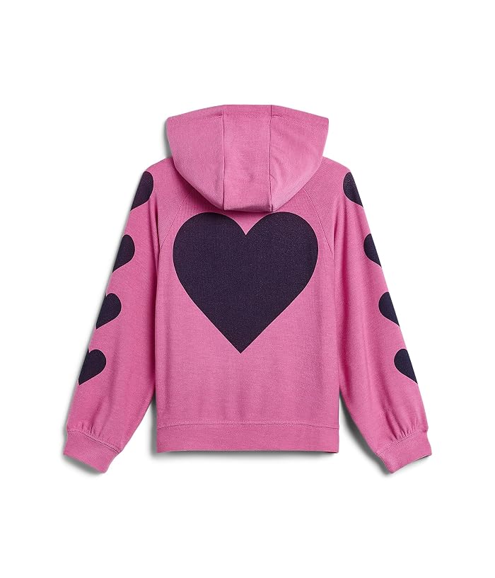 Chaser Kids Big Heart Graphic Zip Up Hoodie (Little Kid/Big Kid) - Image 2