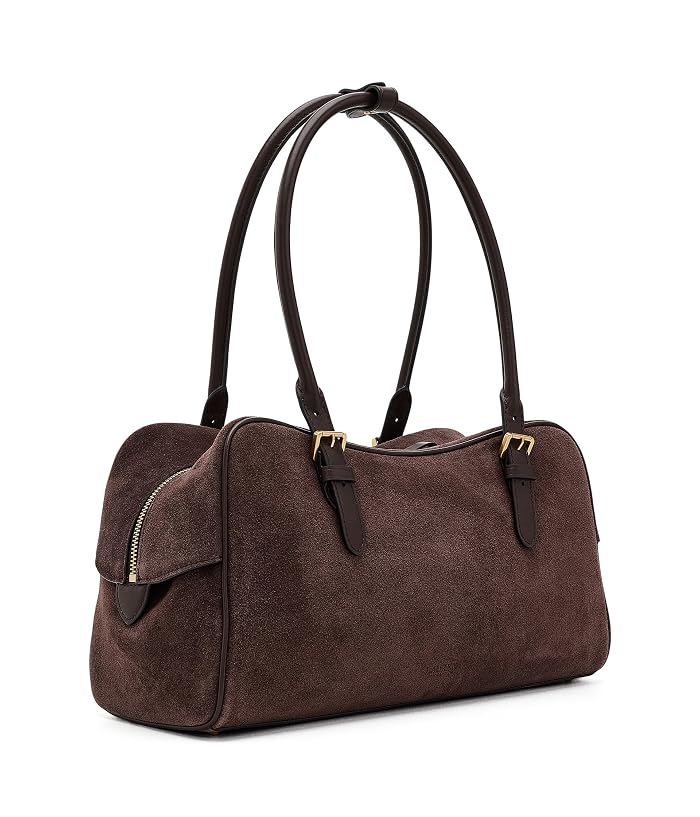 Lauren Ralph Lauren Suede Large Marcy Zip Satchel - Image 2
