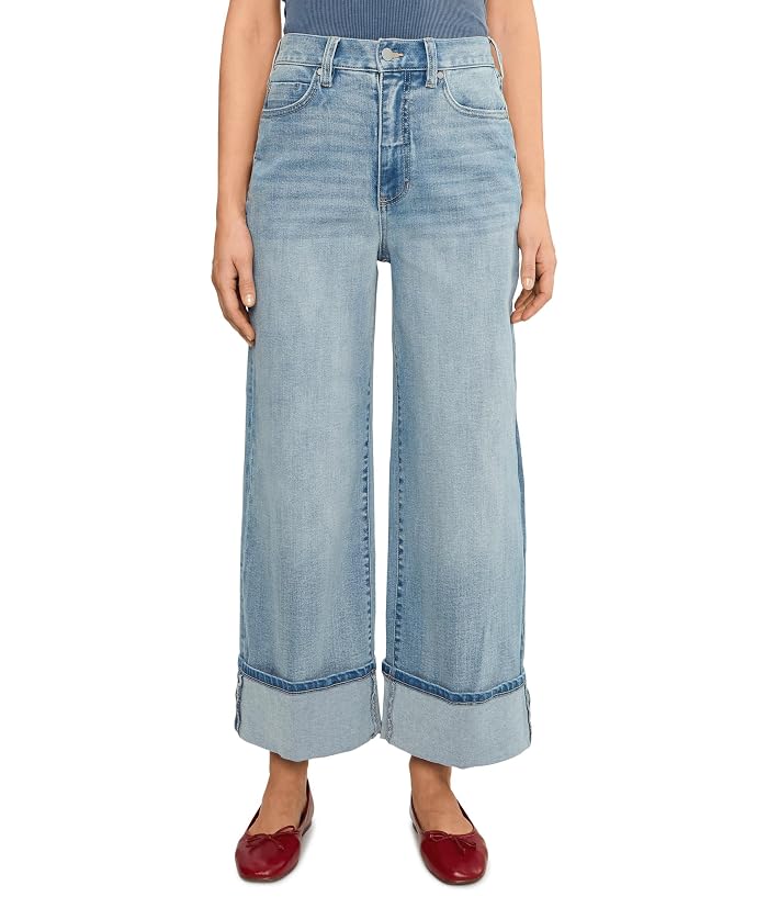 Liverpool Los Angeles Petite Morgan High-Rise Cuffed Wide Leg Jeans