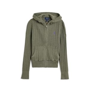 Polo Ralph Lauren Kids Mini-Cable Cotton Full-Zip Hoodie (Big Kid)