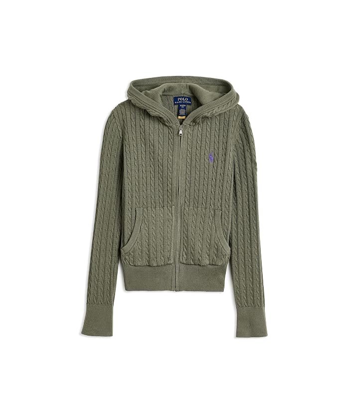Polo Ralph Lauren Kids Mini-Cable Cotton Full-Zip Hoodie (Big Kid)