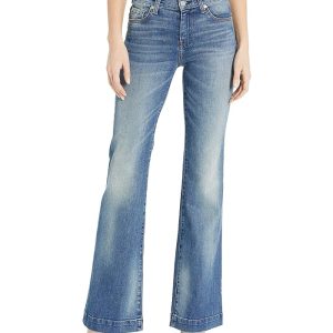 7 For All Mankind Luxe Vintage Dojo in Distressed Authentic Light
