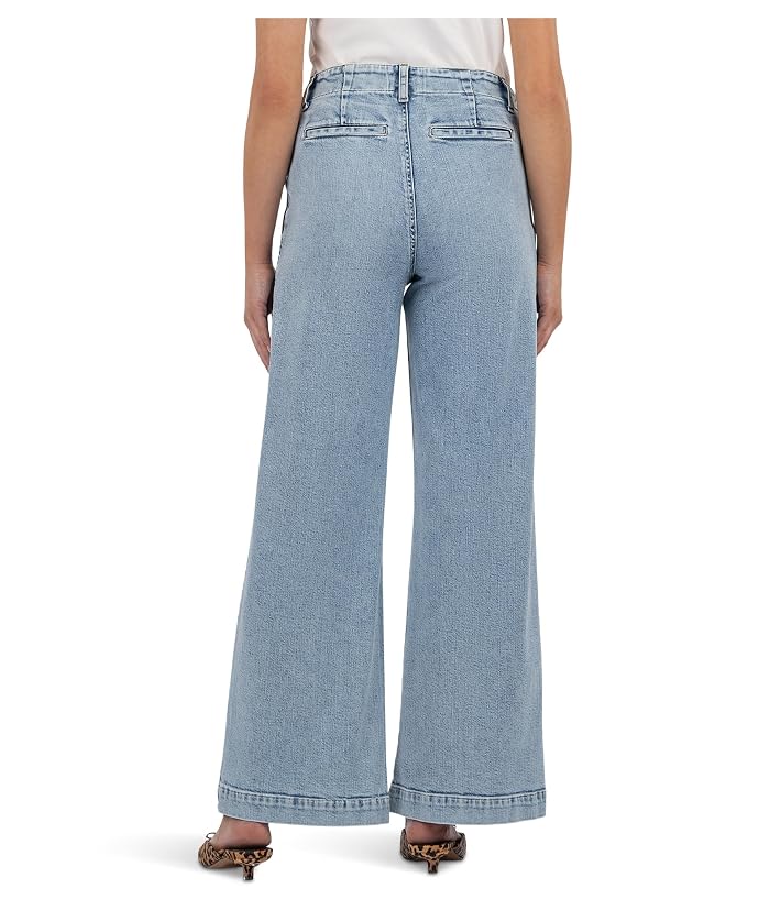 KUT from the Kloth Jean High Rise Wide Leg With Trouser Pocket - Image 3