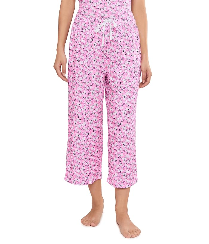 Karen Neuburger Petite Henley Top & Crop Pantss Pajama Set - Image 4