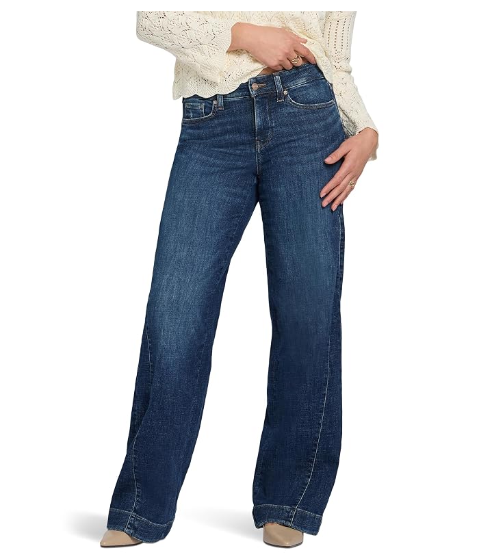NYDJ Wide Leg Side Godets Jeans in Sunset Villa