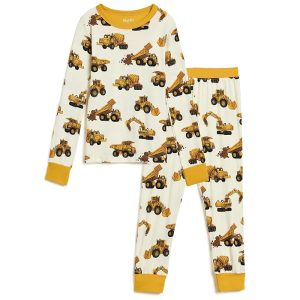 Hatley Kids Construction Trucks Bamboo Pajama Set (Toddler/Little Kid/Big Kid)