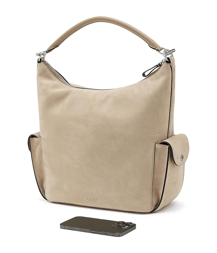 Lauren Ralph Lauren Suede Large Blaike Shoulder Bag - Image 3