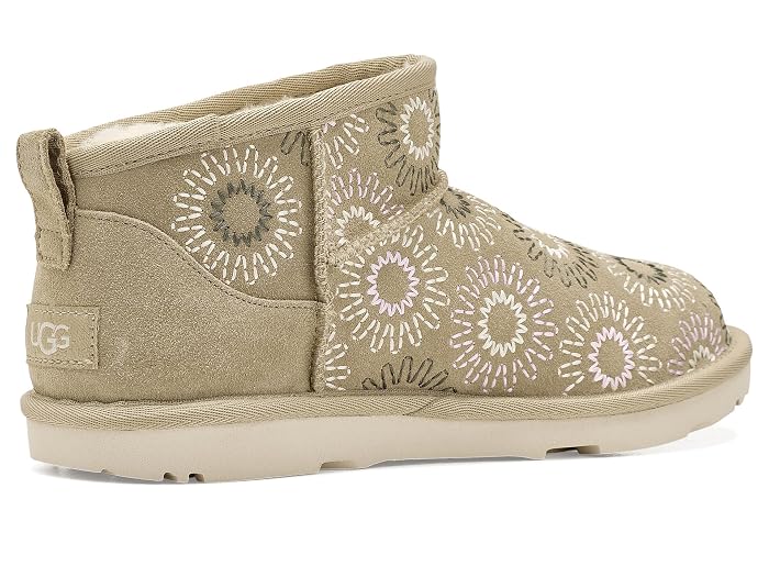 UGG Kids Classic Ultra Mini Sun Stitched (Little Kid/Big Kid) - Image 3