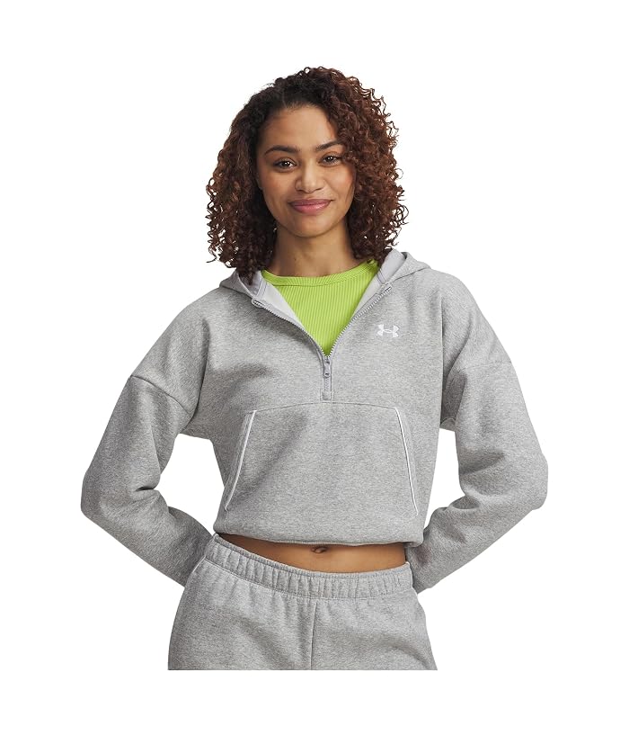 Under Armour Rival Fleece Piped 1/2 Zip Hoodie - Image 4