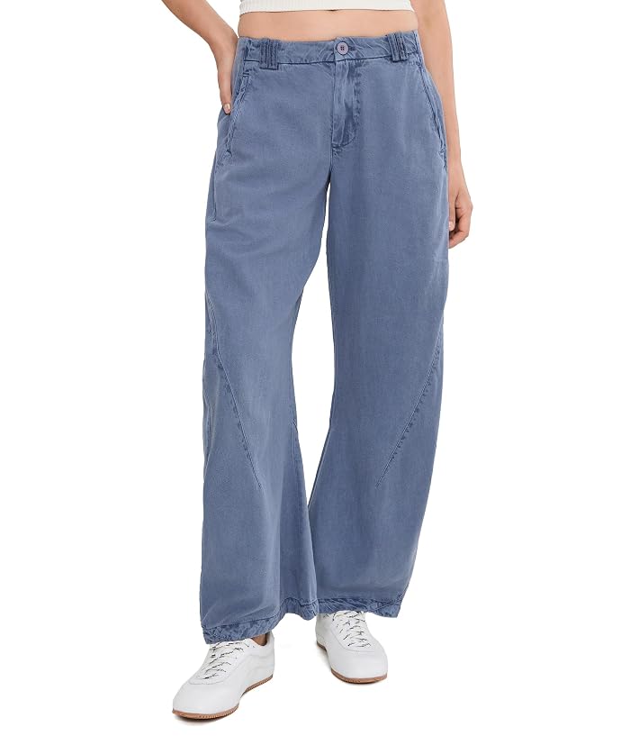 Free People Spotlight Washed Barrel Chino Trousers