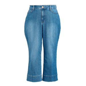 NYDJ Teresa Wide Leg Ankle 3" Hem Jeans