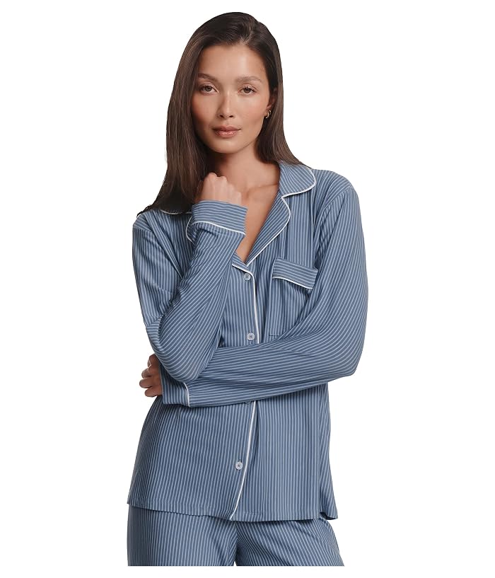 Eberjey Gisele Printed TENCEL Modal Long PJ Set - Image 3