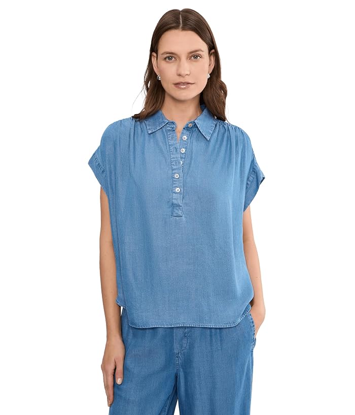 Liverpool Los Angeles Popover Shirt with Shirring