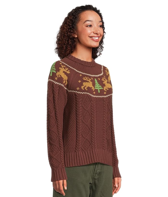L.L.Bean Signature Cotton Fisherman Crewneck Novelty Sweater - Image 2
