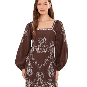 Adrianna Papell Embroidered Dress
