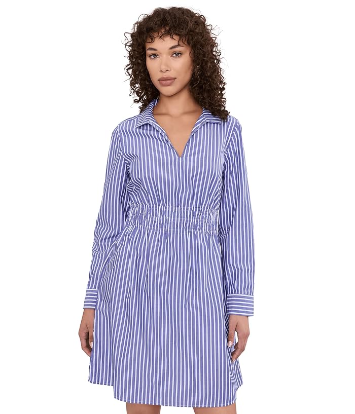 Tommy Bahama Sunlit Stripe Long Sleeve Shirtdress