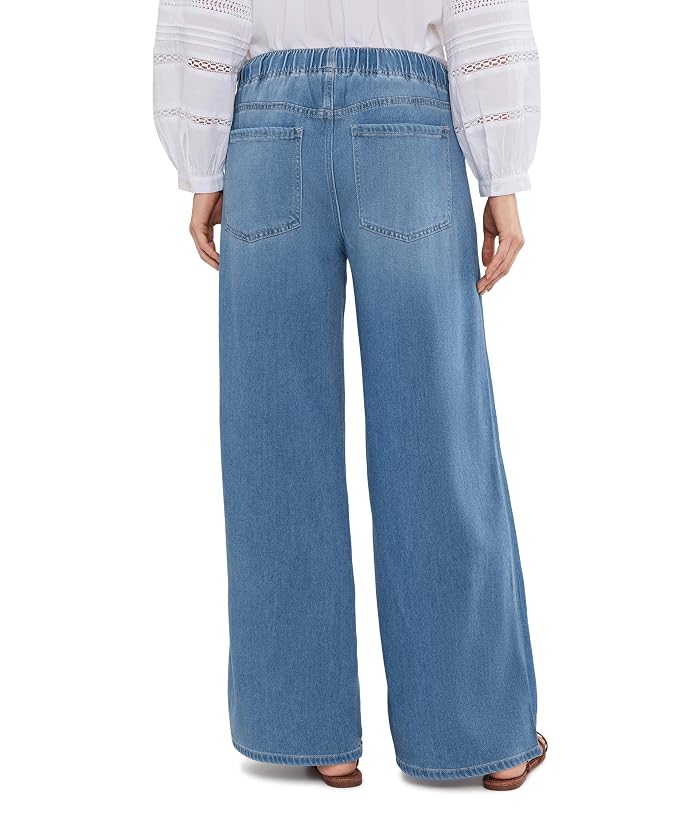 Liverpool Los Angeles Mid-Rise Tie Front Shadow Stripe Pull-on Wide Leg Jeans 30" Inseam - Image 4
