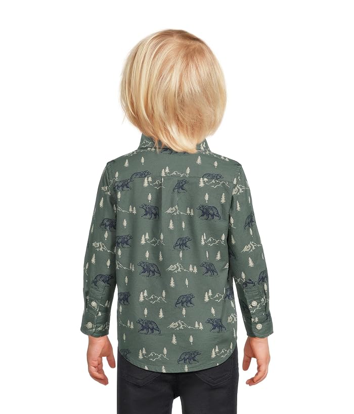 Janie and Jack Printed Twill Button Down Shirt (Infant) - Image 2