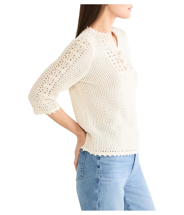 NIC+ZOE Crochet Mesh Sweater - Image 3