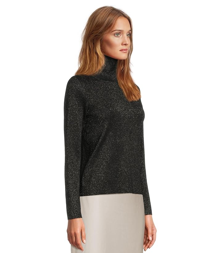 Eileen Fisher Wool Lurex Turtle Neck - Image 2