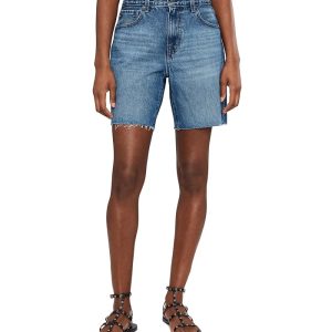 AG Jeans Ex-Boyfriend Mid-Rise Slouchy Shorts in Nouveau