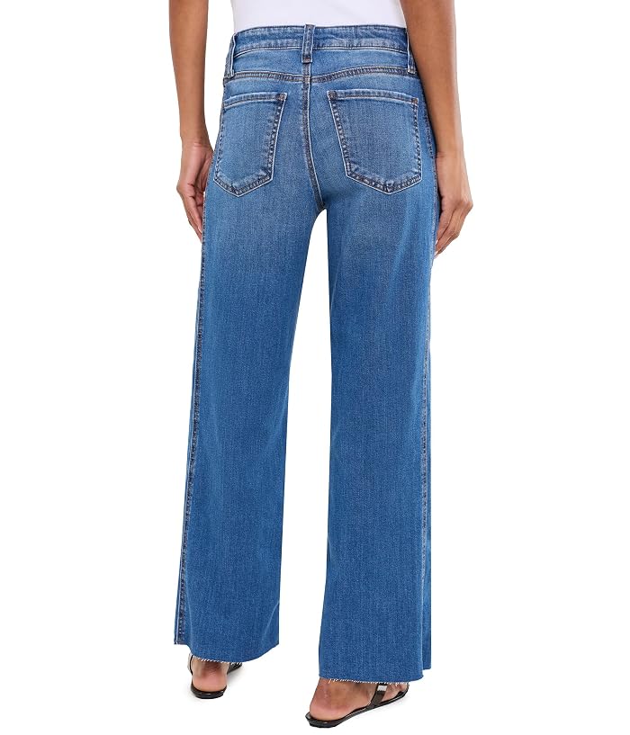 KUT from the Kloth Charlotte High-Rise Wide Leg With Raw Hem - Image 4