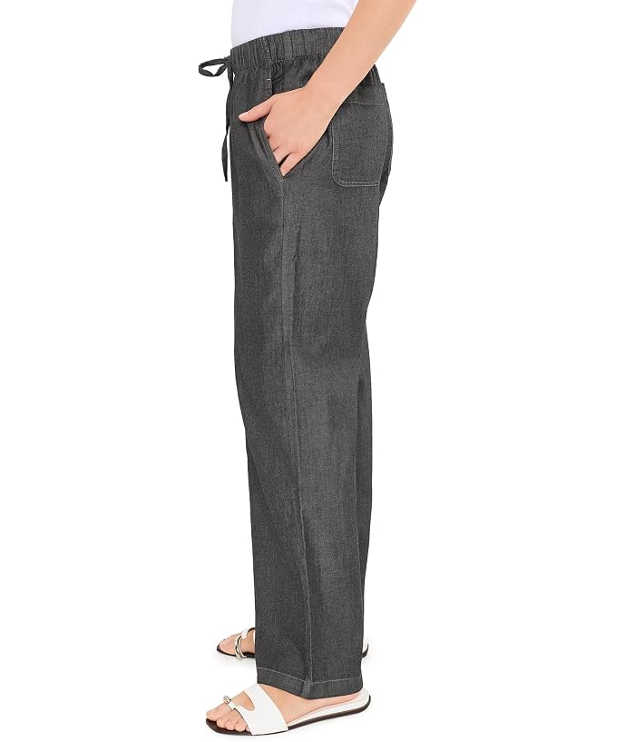 Eileen Fisher Airy Organic Cotton Twill Straight Full Length Pant - Image 3