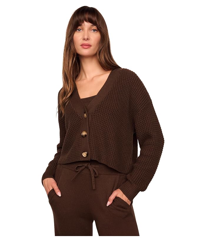 Eberjey Recycled Sweater Cropped Cardigan