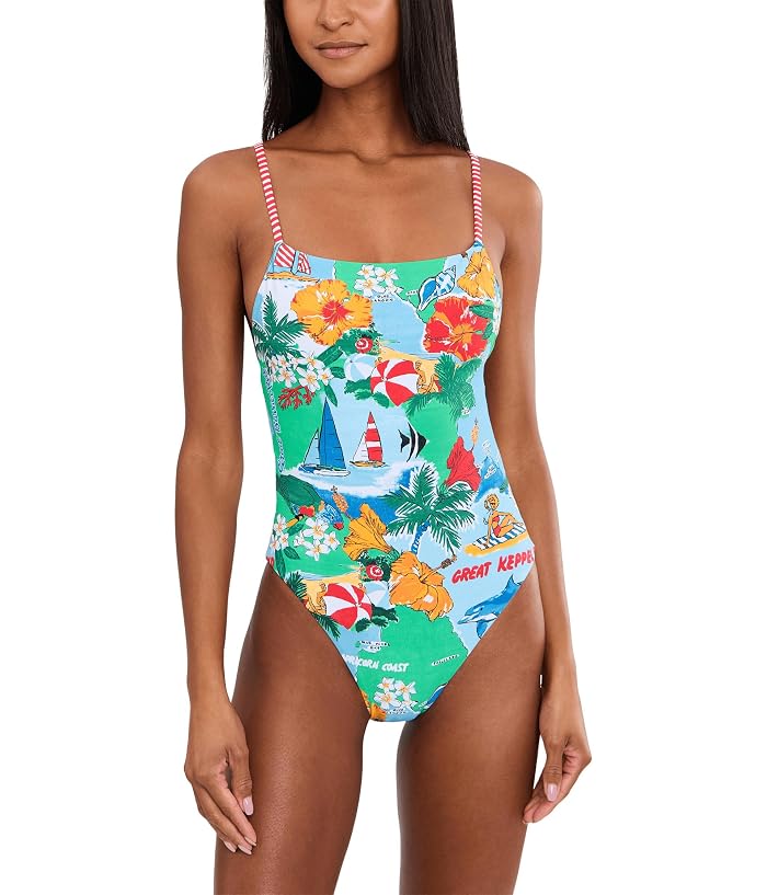 Seafolly Viva Vacation Square Neck One-Piece - Image 2