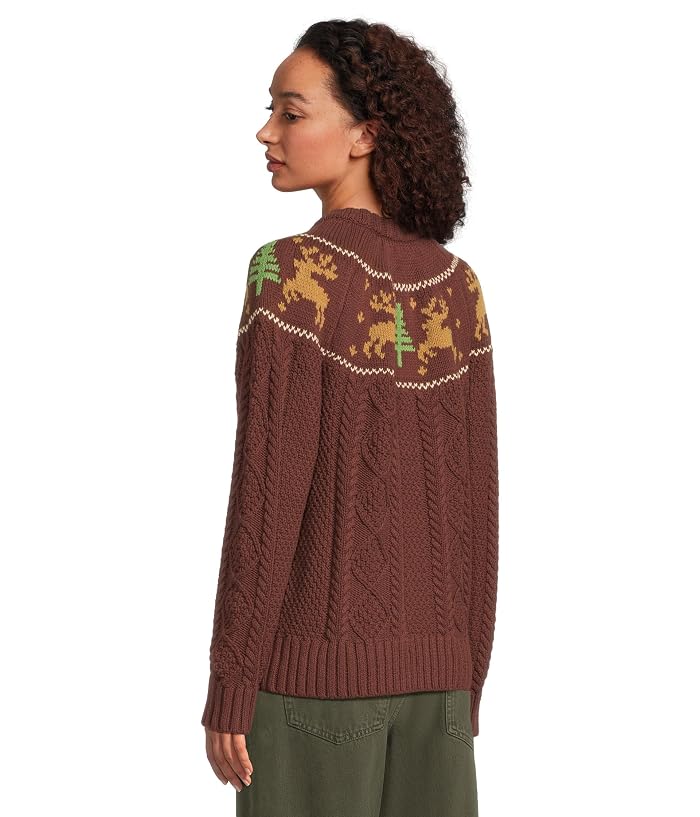 L.L.Bean Signature Cotton Fisherman Crewneck Novelty Sweater - Image 3