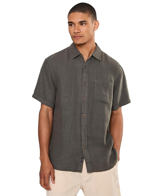 Faherty Short Sleeve Palma Linen Shirt
