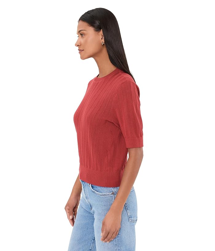 Madewell Pointelle-Stitch Crewneck Sweater Tee - Image 3