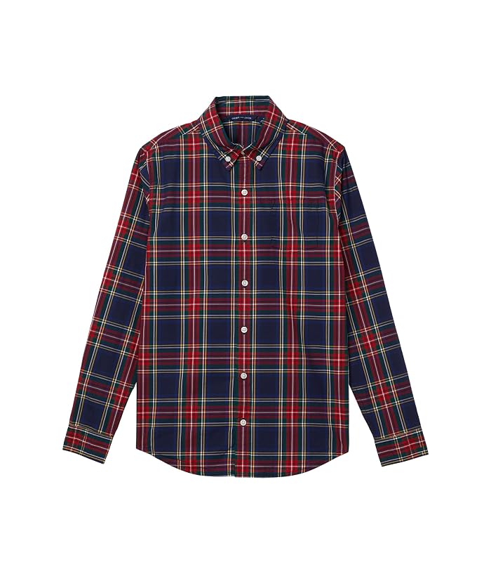 Janie and Jack Plaid Poplin Button Down Top (Toddler/Little Kid/Big Kid) - Image 2